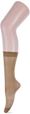 Silvy Pack Of 1 Pairs Of Silvy Knee High Stretch Socks Beige 2